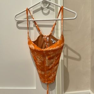 Corset orange pattern MIAOU